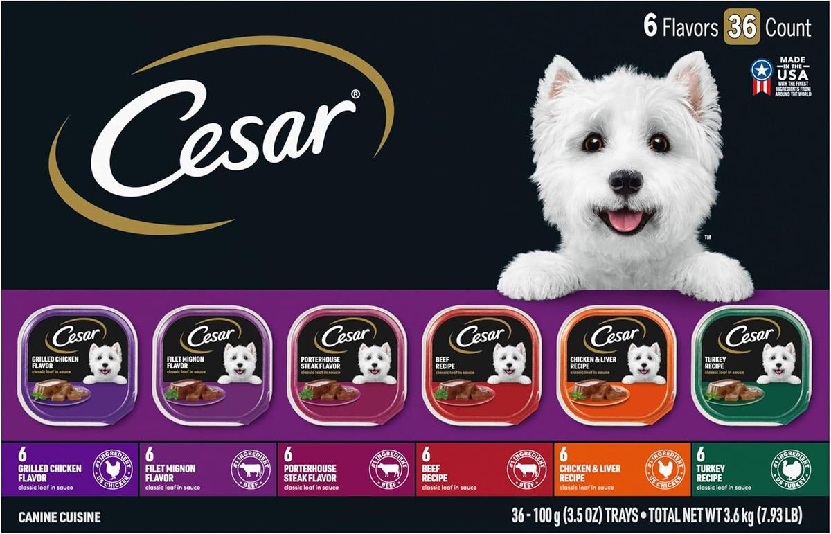 Cesar Adult Wet Dog Food Classic Loaf (36-pack) - Dog food